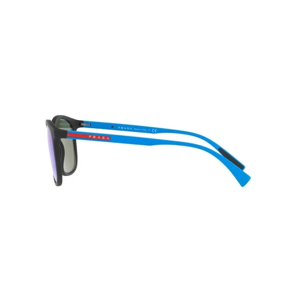 Prada Linea Rossa Sunglasses PS 01TS DG05M2 Black - Blue Mirror