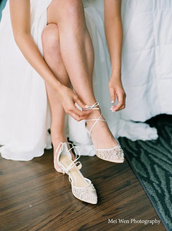 Bella Belle Women's Frances Embellished Kitten-Heel Pumps - Ivory