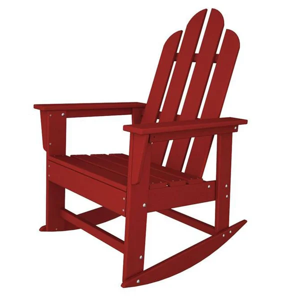 POLYWOOD Long Island Rocking Chair - Sunset Red