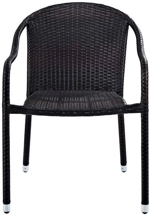 Crosley Palm Harbor Outdoor Wicker Stackable Chairs - Brown - 2 pack
