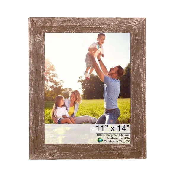 14x22x17x22 Rustic Espresso Picture Frame with Plexiglass Holder - 14x22 x 17x22