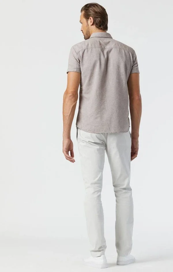 Mavi Jeans Johnny Slim Straight Leg Chinos - Beige - 33 x 32