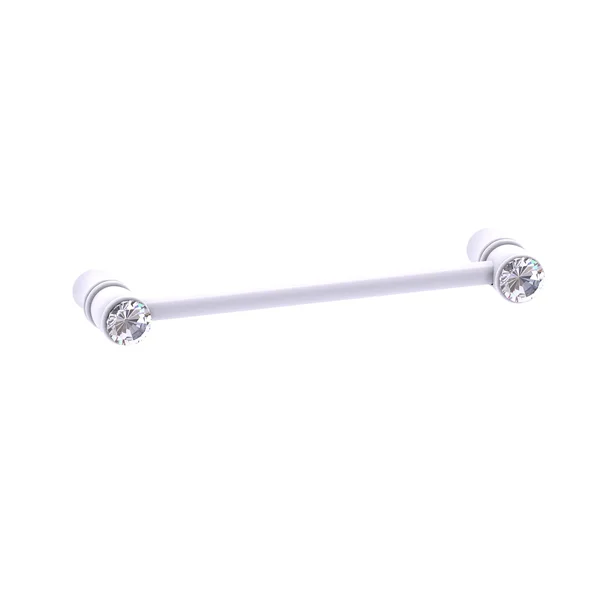 Carolina Crystal Collection Cabinet Pull - Matte White, 5 inch
