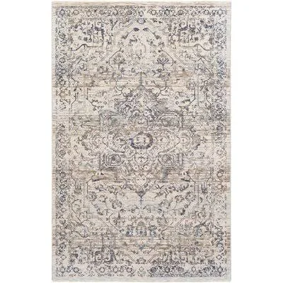 Winningham Power Loom Navy/Denim Rug Bungalow Rose Rug Size: Rectangle 5& x 8&2x22