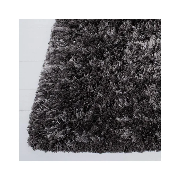 Safavieh Iceland Issie Abstract Shag Area Rug - Dark Grey/Ivory, 5&3 inch x 7&6 inch