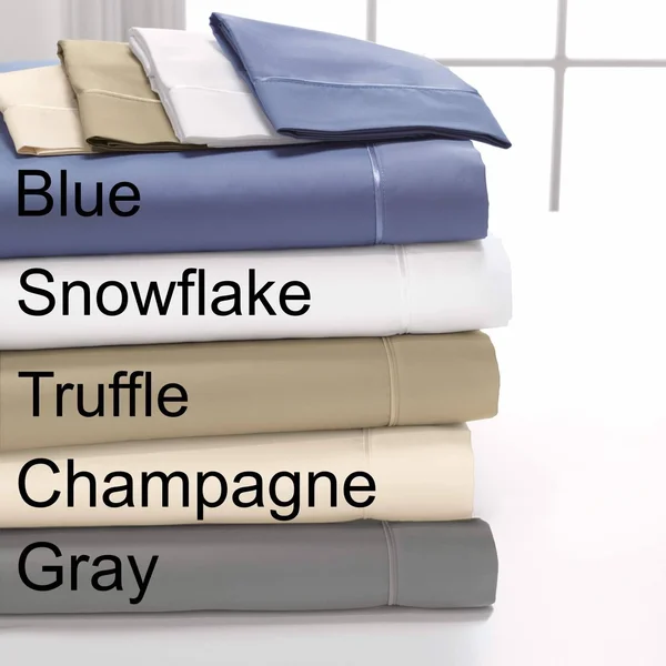 Degree 4 DreamFit 100% Egyptian Cotton Sheets Set (Snowflake - King)