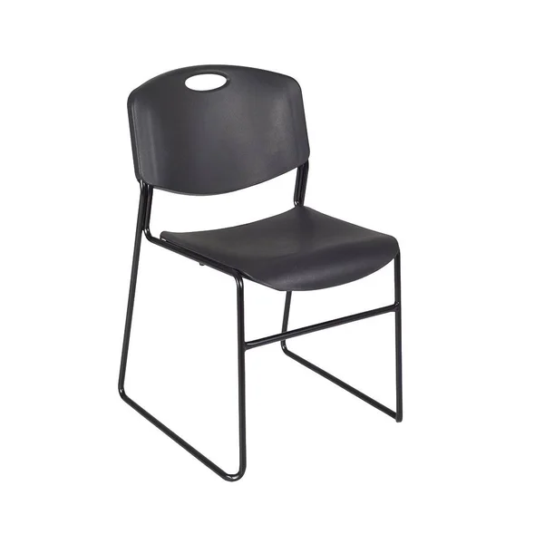 Regency 72x22 x 24x22 Kee Training Table- Grey/ Black & 2 Zeng Stack Chairs- Black