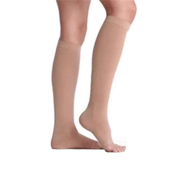 Juzo Soft Knee High Short Open Toe 20-30mmHg, V, Beige