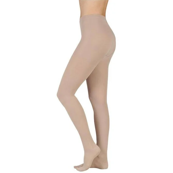 Juzo Soft 30-40 mmHg Open Toe Pantyhose, Pink, IV, Short
