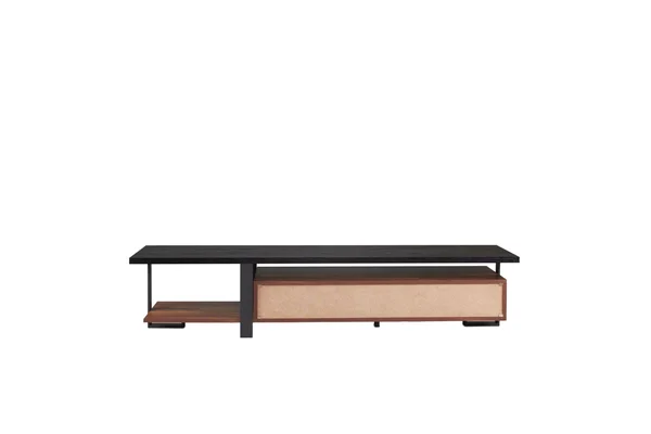 ACME Furniture Elling TV Stand, Walnut/Black