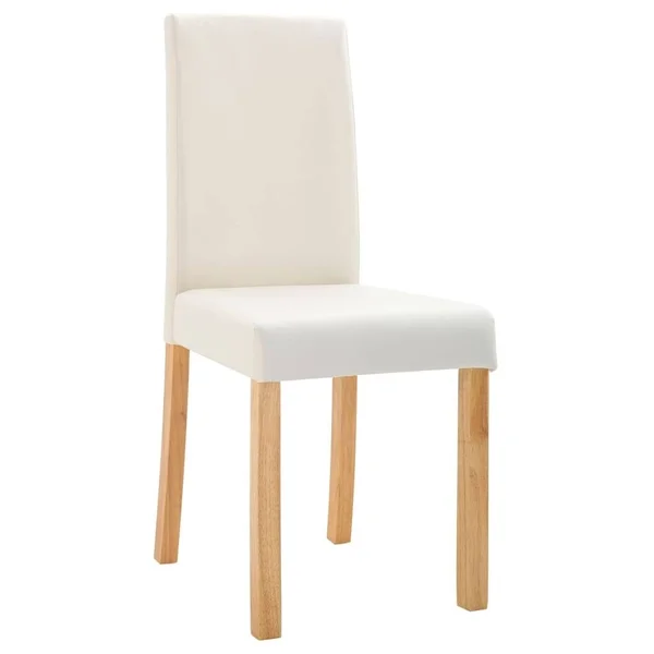 vidaXL Dining Chairs 6 Pcs Cream Faux Leather 277230