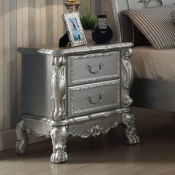 Acme Dresden Nightstand Silver