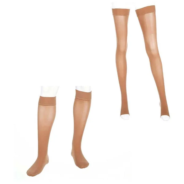 Mediven Plus - 30-40 mmHg, Calf High, Open Toe Black, II-Extra-Wide-Petite