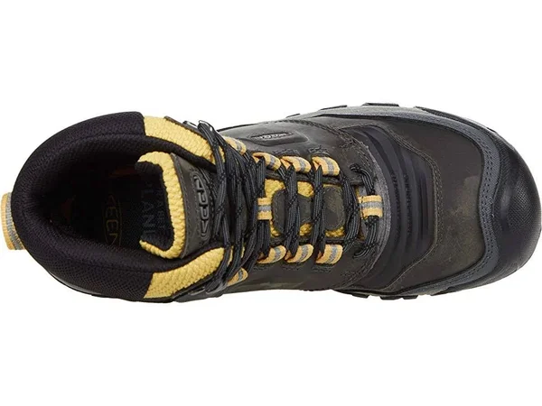Keen Women's Ridge Flex Mid Waterproof Boot - 8 - Magnet, Ochre