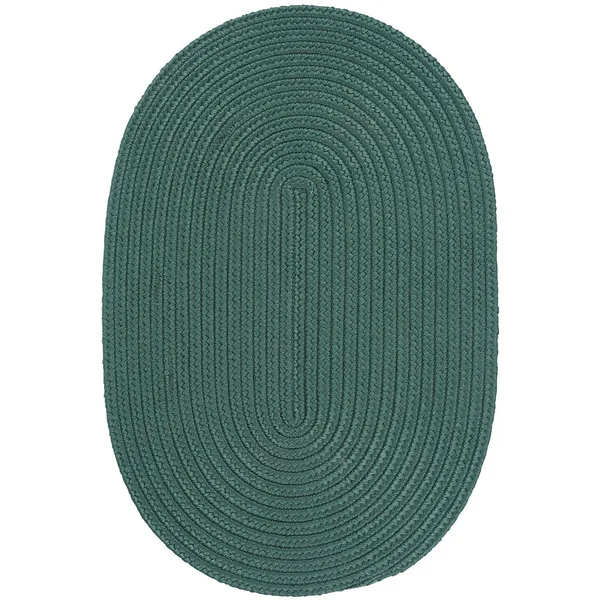 Porch & den Oakland Reversible Indoor/ Outdoor Area Rug (3& x 5& Oval - Myrtle Green)