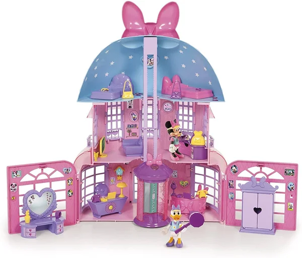 IMC Toys Minnie Casa mansi髇 Con Mu馿cos Y 20 Piezas