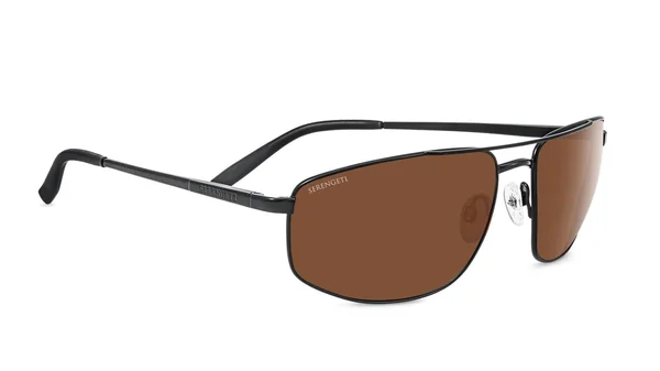 Serengeti Modugno Sunglasses Satin Black Polarized Drivers