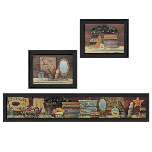 Country Bath I Collection by Pam Britton Framed Wall Art