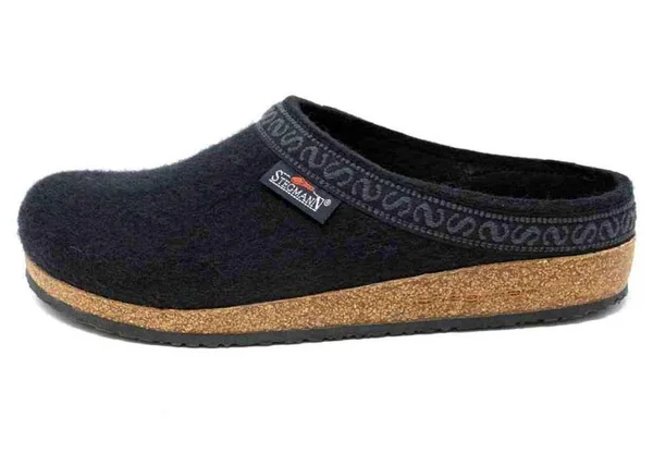 Stegmann Men's Wool Felt Cork Clog Graphite 11.5