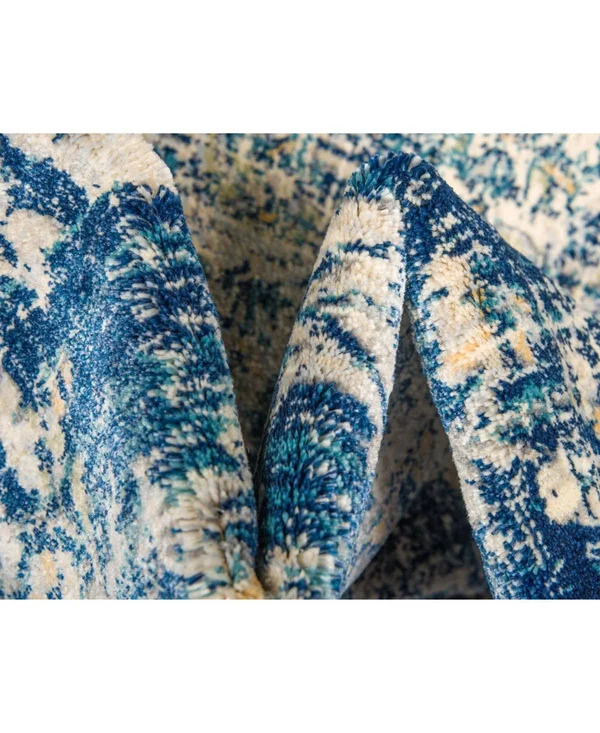 Unique Loom Lyngby Lake Oslo Area Rug - 6& x 9& Navy Blue