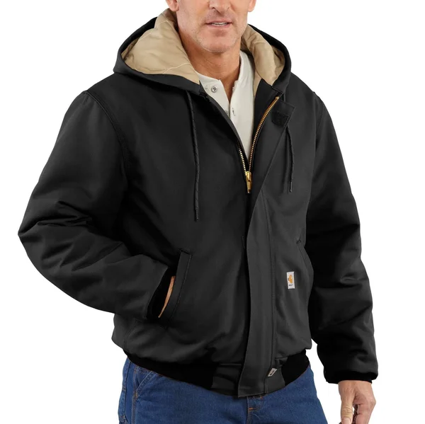 Carhartt Men's Black Flame-Resistant Duck Active Jacket