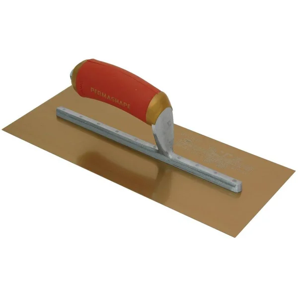 Marshalltown Permashape Broken in Trowel Stainless Steel in Gold, PB4GSD