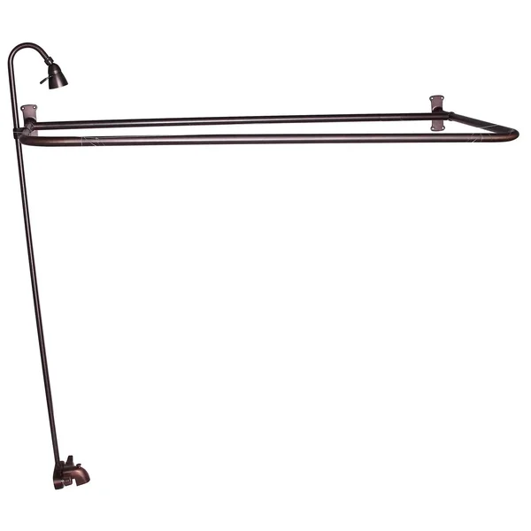 Barclay Two Handle Clawfoot Tub/Shower Faucet Oil Rubbed Bronze, 4193-48-ORB