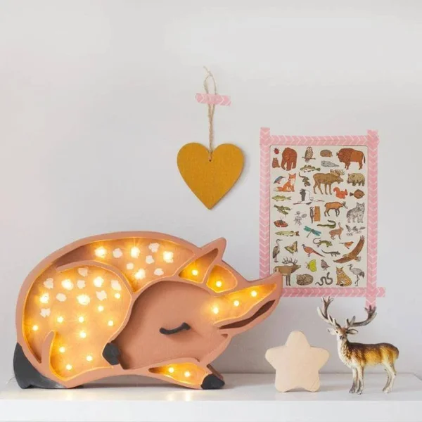 Little Lights Deer Lamp - Grey