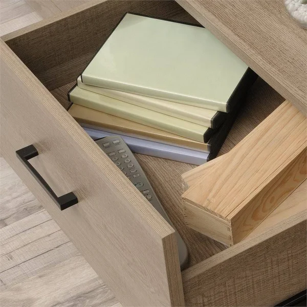 Pemberly Row 46x22 Engineered Wood TV Stand in Summer Oak