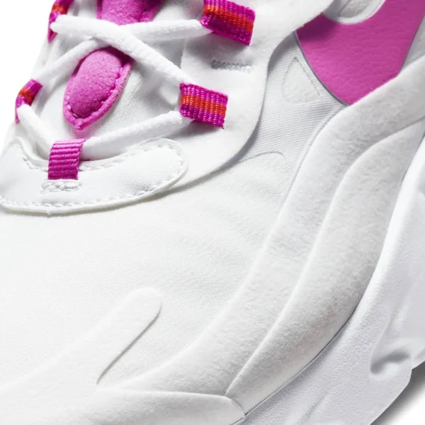 Nike Air Max 270 React White/Fire Pink Women's Shoes, Size: 7