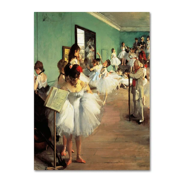 Trademark Global Edgar Degas Dance Examination 1873-74 Canvas Art