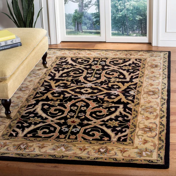 Safavieh Heritage HG644A Area Rug - Charcoal/Beige, Size: 5& x 8&