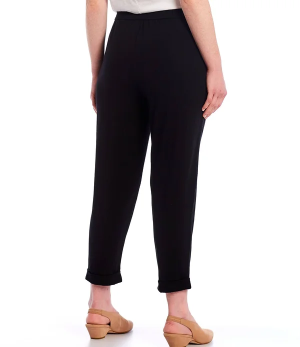 Eileen Fisher Cotton Stretch Slim Pants - XL
