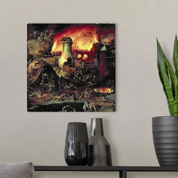 Hell, Canvas Wall Art, 16x16, Great Big Canvas