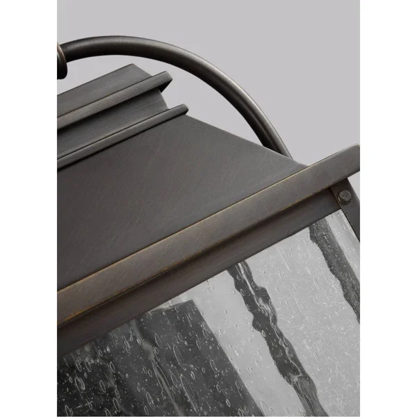 Feiss OL13200PBS Painted Brushed Steel Wellsworth 3 Light Outdoor Wall Lantern