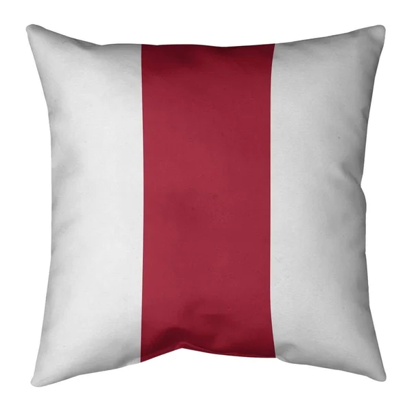 Houston Houston Football Stripes Pillow (w/Rmv Insert)-Spun Poly - 26 x 26 - Square - Zipper Closure - Large - Cotton - Removabl