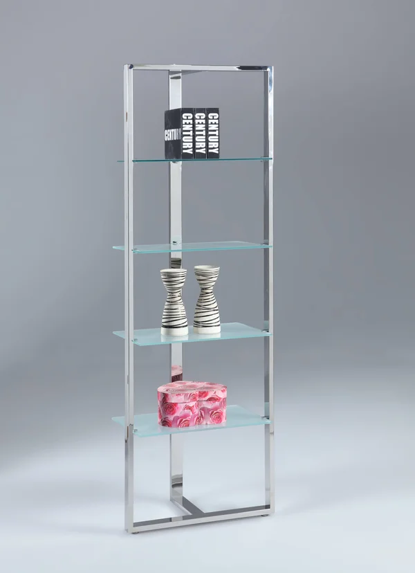 Chintaly 74103-BKS-S 4 Glass Shelf--Tempered