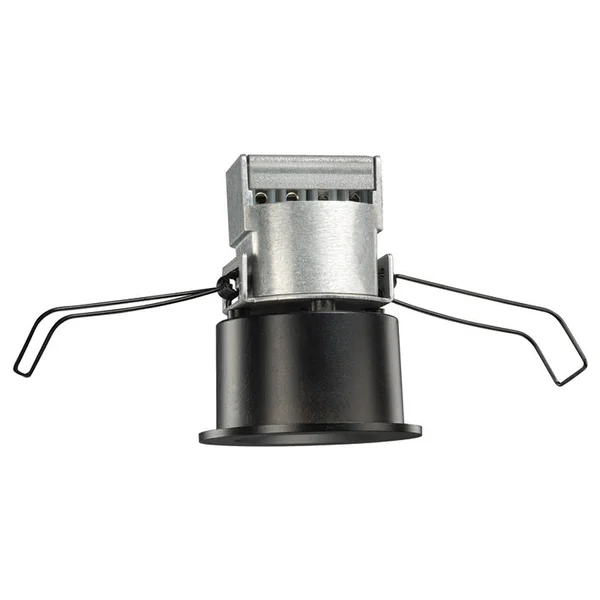 Juno MD1LG2 Sq 03LM 40K 80CRI fl Bl Recessed Lighting 2-1/4x22 Mini LED Square Downlight 4100K Flood Beam Spread, Black Finish