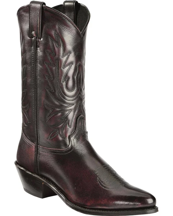 Abilene Men's Cherry Polished Cowhide Boot - 6461, Size: 11.5, Black