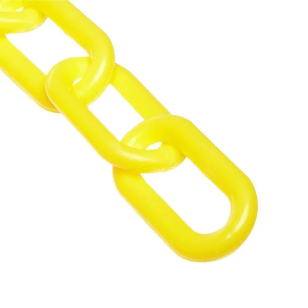 Mr. Chain Plastic Chain Barrier in A Pail - 2x22x160&L, Yellow 50002-P