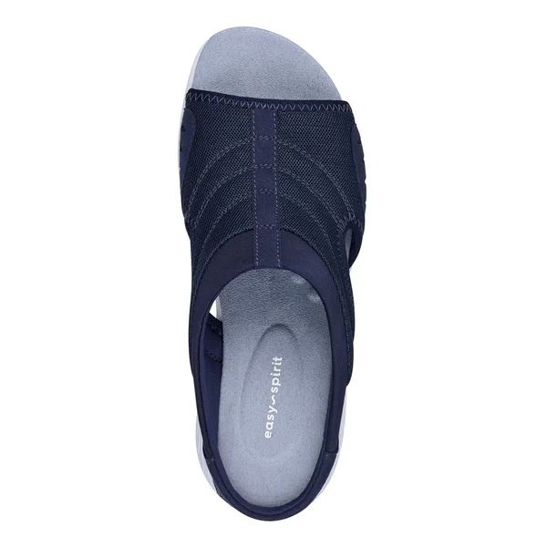 Easy Spirit Traciee Women's Slide Sandals - Size: 8 N, Dark Blue