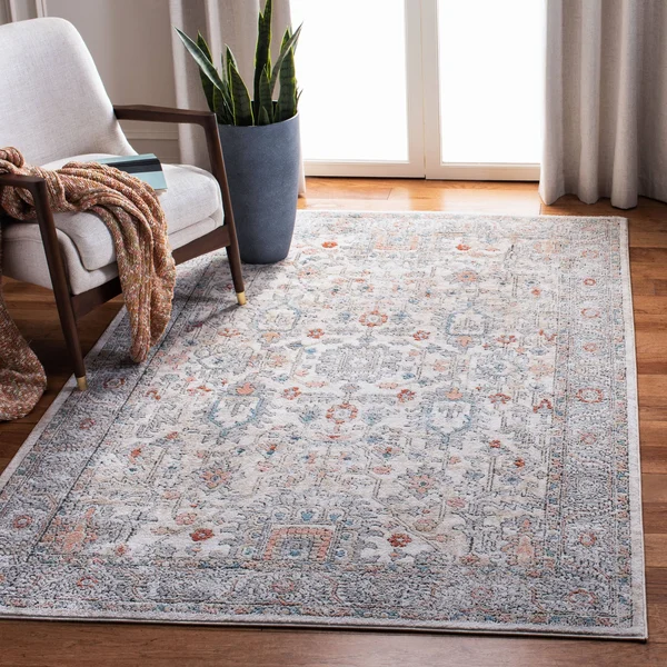 Safavieh Oregon Rug Collection ORE877M - Light Blue - Ivory - 8& x 10&