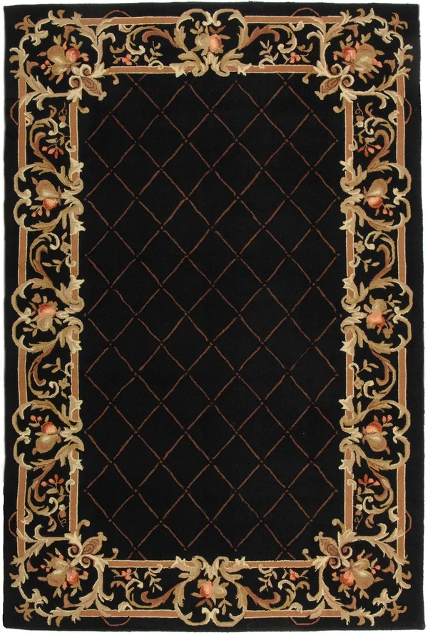 Safavieh Chelsea Black 8 ft. x 8 ft. Round Area Rug