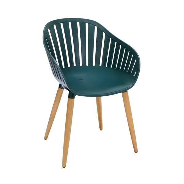 Armen Living SETODNAGREEN3A Nassau Outdoor Green Eucalyptus Dining Set - 3 Piece