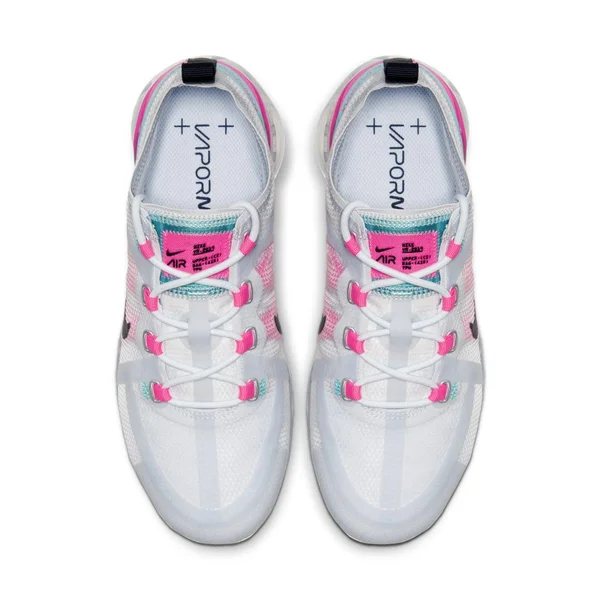 Nike Women's Air VaporMax 2019 Running Shoes, Pink/Grey - Size 5.5