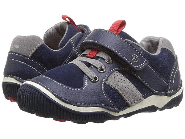 Stride Rite SRT Wes Toddler - Boys 4.5 Infant Navy Sneaker W2