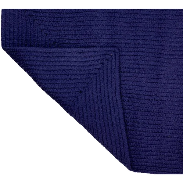 Better Trends Alpine Braid Reversible Indoor Area Utility Rug 100% Polypropylene - 72 inch Octagonal, Navy Solid