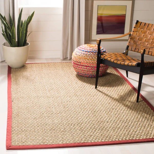 Safavieh Natural Fiber Natural & Teal 4& x 6& Rug