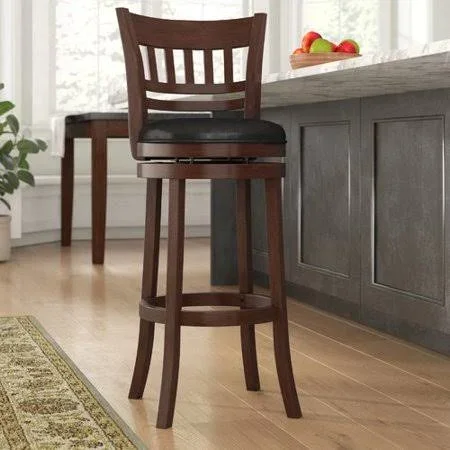 Charlton Home Terranova 29&& Swivel Bar Stool