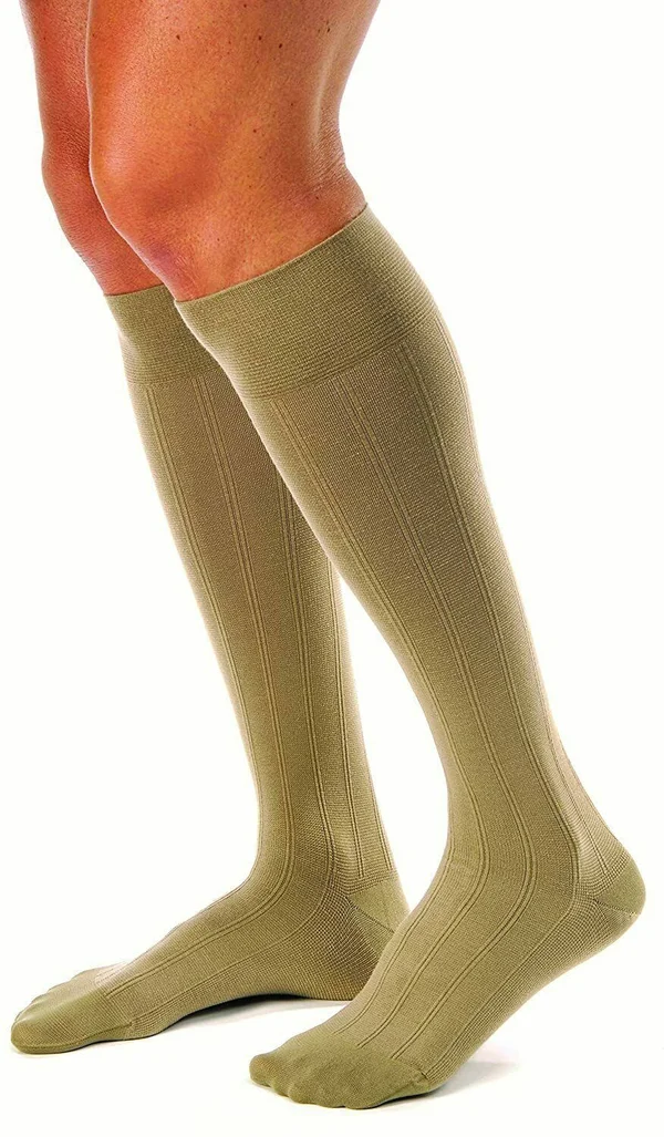 Jobst for Men Casual Knee High Closed Toe Socks-30-40 mmHg-Full Calf